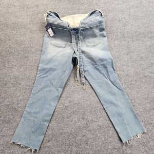 Universal Thread Goods Co Women's Bib Denim Overalls Size 14/32R 99% Cotton